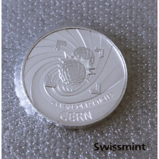 20 g Silber Schweiz 20 Franken 2025 BU - CERN  Teilchenbeschleuniger - Edition Swiis Mint - Einzelstück