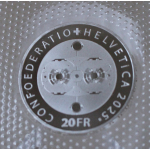 20 g Silber Schweiz 20 Franken 2025 BU - CERN  Teilchenbeschleuniger - Edition Swiis Mint - Einzelstück