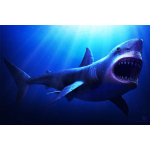 NEU**1 oz Kongo 2025 BU - MEGALODON - KILLER SHARK / Der...