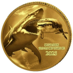 0,5 g Gold Kongo 2025 Proof - MEGALODON - KILLER SHARK /...