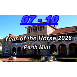 1 oz Australien 2026 COLOR PROOF - PFERD - JAHR des PFERDES - Year of the HORSE - Lunar 3 Serie -  1 AU$ - Silberpferd