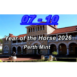 1 oz Australien 2026 COLOR PROOF - PFERD - JAHR des PFERDES - Year of the HORSE - Lunar 3 Serie -  1 AU$ - Silberpferd