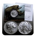 NEU* 1 oz Südafrika 2025 BU - NASHORN RHINO - Big...
