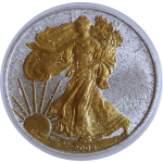 Neu* 1 oz USA 2009 Gilded Sternenstaub Edition- LIBERTY...