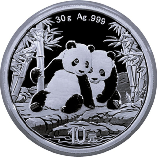 30 g Silber China PANDA 2026 BU - Silberpanda - 10 Yuan