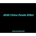 NEU*NEW* 30 g Silber China PANDA 2026 BU - Silberpanda - 10 Yuan
