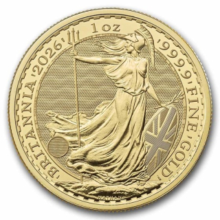 NEU*  1 Unze Gold Britannia 2026 BU King Charles England BU -  Vierte Ausgabe mit King Charles