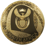 1/4 oz Gold Südafrika 2025 Proof - Odyssey of the Sky / Gänseadler Gaukler / Bateleur Eagle - gold 50 Rand