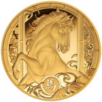 1 oz Gold Niue 2026 Proof - Jahr des PFERDES - YEAR of...