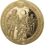 1 oz Gold Ruanda 2025 BU - RADSPORT / CYCLING -  Sporting...