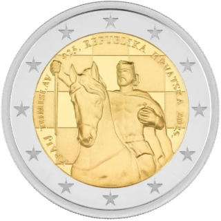 2 Euro Kroatien 2025 1100 Jahre Königreich Kroatien und die Krönung von König Tomislav