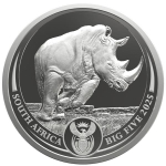 Neu * 2 x 1 Unze Silber Big Five Serie III NASHORN / RHINO und Krügerrand mit Privy Nashorn Südafrika 2025 Proof