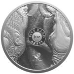 Neu * 2 x 1 Unze Silber Big Five Serie III NASHORN / RHINO und Krügerrand mit Privy Nashorn Südafrika 2025 Proof