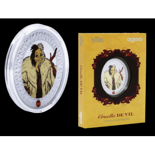 ADVENTSANGEBOT** 1 oz Niue 2025 Proof - CRUELLA DE VIL Disney Villains / Schurken The Hundred and One Dalmatians - Silber 2 $ - Agoro/NZ Mint