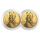 2 x 1/2 oz Gold Südafrika Big Five NASHORN / RHINO  2025 Proof South Africa - Silber Doppel-Kapsel