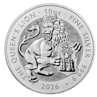 NEU* 10 oz UK 2026 Tudors Beasts BU - BRITISH LION - Britischer LÖWE - Royal Tudor Beasts - Großbritannien Silber 10Pfd.
