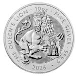 NEU* 10 oz UK 2026 Tudors Beasts BU - BRITISH LION - Britischer LÖWE - Royal Tudor Beasts - Großbritannien Silber 10Pfd.