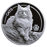 NEU* 1 oz Fiji 2025 Prooflike - CATS KATZEN - Serie...