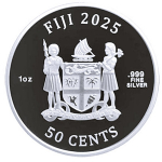 NEU* 1 oz Fiji 2025 Prooflike - CATS KATZEN - Serie Katzen Ausgabe 4 - 50 cent