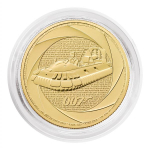 NEU* 1 oz Gold UK 2026 BU - BOND007 - OSPREY HOVERCRAFT - Six Decades BOND / Sechs Jahrzehnte 007 - Quantum of  Solace / Die Another Day - Silber Bond in den 00`S - 100 Pfd.