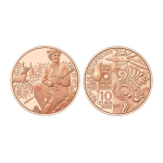 Österreich 10 Euro Kupfer 2025 - Aufbrezeln - Leder - 2025 - gschneizt & kampelt