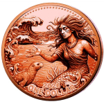 NEU** 5 oz Mesa Grande 2026 Kupfermünze - MEERESGÖTTIN / SEA GODDESS - Mesa Grande Souvereign Nation - 1$