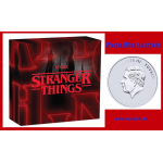 1 oz Tuvalu 2026 Proof - Stranger Things Villains/Schurken - The Upside Down  - Silber Color 2 NZ$ - Nostalgie 80er Jahre -Preisgekrönte Netflix Serie
