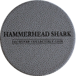 1 oz Niue 2013 Proof - HAMMER-HAI / HAMMERHEAD SHARK -...