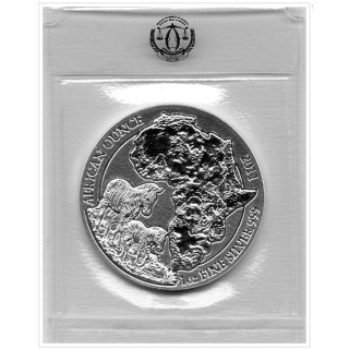 1 Unze Silber Ruanda Zebra 2011 African Ounce 50 RWF