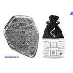 LETZTER *1 oz RUNEN Barren Germania - KENAZ - Klarheit des Geistes Licht & Wissen - Runenkunde Altgermanische Schriftzeichen (9) - Germania Edition - Antique Finish - UV Leuchtend  - Germania Mint Edition