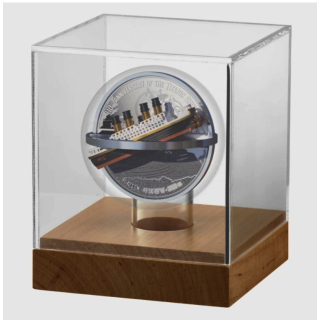 2 oz Niue 2022 Proof - Der UNTERGANG der RMS TITANIC - 4 Ebenen & 3-Dimensional - Sonderedition