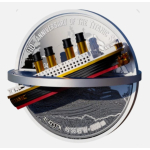 2 oz Niue 2022 Proof - Der UNTERGANG der RMS TITANIC - 4 Ebenen & 3-Dimensional - Sonderedition