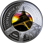 5 oz Solomon Islands 2019 Proof - PARIS EIFELTURM 130...