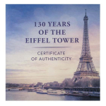 5 oz Solomon Islands 2019 Proof - PARIS EIFELTURM 130 Jahre mit Integriertem Glas - Translucent Treasures - 1$