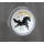 1 oz Kamerun 2014 Black Gilded Proof - Jahr des Pferdes YIN YANG / Year of the HORSE - Star Horse Artist Edition - 1000 Francs