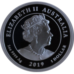 1 oz Australien 2019 Proof - Apollo 11 - 50 Jahre Mondlandung - Silber 1 AU$