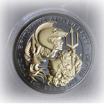 1 oz UK  BRITANNIA 2024 Ruthenium Gilded - UK Großbritannien - KING CHARLES - Neue Britannia 2024