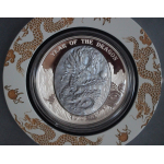 5 oz Solomon Islands 2024 Proof - Jahr des Drachen / Year of the Dragon Mother of Pearl  - PERLMUTT - silber 5 $