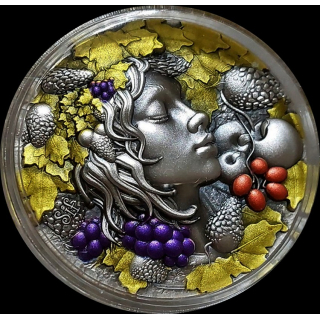 ab Lager*Neu* 2 oz Kamerun 2025 - Göttin der Ernte / GODDESS SIF Norse Blessing - 2000 Francs - Innovativserie !