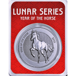 NEU* 1 oz Silber Round 2026 Coin Card - Jahr des PFERDES...
