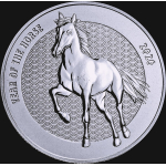 NEU* 1 oz Silber Round 2026 Coin Card - Jahr des PFERDES...