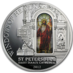 50 g Silber Cook Islands 2012 Proof - ST. ISAAC...
