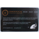 1 oz Ghana 2020 Gilded Proof - Blaue Mauritius mit 4 Diamanten - Queen Elizabeth. II - Silber 5 Cedis