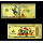 NEU ** Goldfolie DONALD DUCK Disney World - 24-Karat Vergoldung - Polycarbonat - $100 - 24K Note Bill