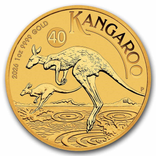 1 Unze Gold Australien Känguru 2026 BU Kangaroo