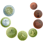 Italien 3,88 Euro 2025 BU Kursmünzensatz KMS 2025 Coin Card