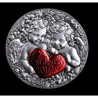 NEU* 1 oz Kamerun 2026 Antik - ETERNAL LOVE Celestial Beauty / EWIGE LIEBE Himmlische Schönheit  - Silber Antique Finish 1000 Francs