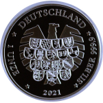 1 oz Silber Deutschland 2021 Proof - KÖLNER DOM -...