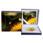 1/2 oz Palau 2011 Proof - HUMMEL / BUMBLE BEE -  World of Insects - Silber Color 2$
