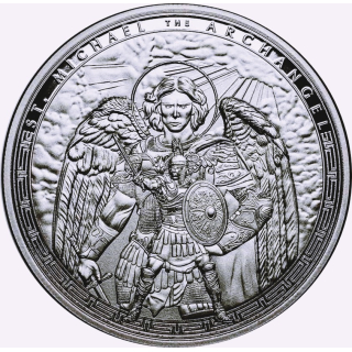 NEU* 1 oz Ghana 2025 PROOF - ERZENGEL MICHAEL / Archangel Michael  (1) - Neue Serie " DAS CHRISTENTUM " Christian Faith " - silber 5 Cedis